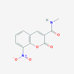 N-methyl-8-nitro-2-oxo-2H-chromene-3-carboxamide