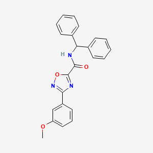 N-(diphenylmethyl)-3-(3-methoxyphenyl)-1,2,4-oxadiazole-5-carboxamide