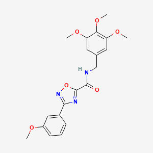 3-(3-methoxyphenyl)-N-[(3,4,5-trimethoxyphenyl)methyl]-1,2,4-oxadiazole-5-carboxamide