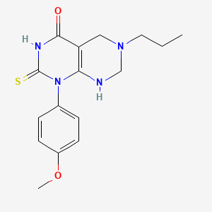 1-(4-methoxyphenyl)-6-propyl-2-thioxo-2,3,5,6,7,8-hexahydropyrimido[4,5-d]pyrimidin-4(1H)-one