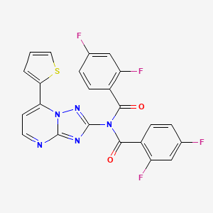 N-[(2,4-difluorophenyl)carbonyl]-2,4-difluoro-N-[7-(thiophen-2-yl)[1,2,4]triazolo[1,5-a]pyrimidin-2-yl]benzamide