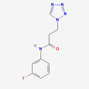 N-(3-fluorophenyl)-3-(1H-tetrazol-1-yl)propanamide