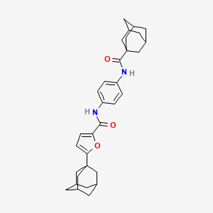 5-(1-adamantyl)-N-{4-[(1-adamantylcarbonyl)amino]phenyl}-2-furamide