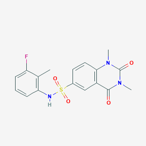 N-(3-fluoro-2-methylphenyl)-1,3-dimethyl-2,4-dioxo-1,2,3,4-tetrahydroquinazoline-6-sulfonamide