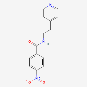 molecular formula C14H13N3O3 B11490302 4-nitro-N-[2-(pyridin-4-yl)ethyl]benzamide 