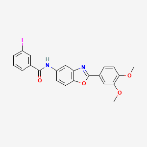 N-[2-(3,4-dimethoxyphenyl)-1,3-benzoxazol-5-yl]-3-iodobenzamide