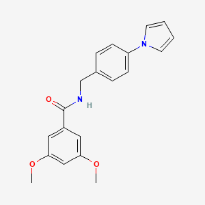 3,5-dimethoxy-N-[4-(1H-pyrrol-1-yl)benzyl]benzamide