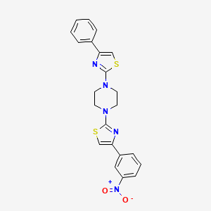 1-[4-(3-Nitrophenyl)-1,3-thiazol-2-yl]-4-(4-phenyl-1,3-thiazol-2-yl)piperazine