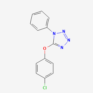 molecular formula C13H9ClN4O B11490393 5-(4-chlorophenoxy)-1-phenyl-1H-tetrazole 