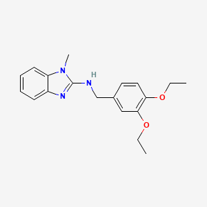 molecular formula C19H23N3O2 B11490440 N-(3,4-diethoxybenzyl)-1-methyl-1H-benzimidazol-2-amine 