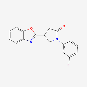 4-(1,3-Benzoxazol-2-yl)-1-(3-fluorophenyl)pyrrolidin-2-one