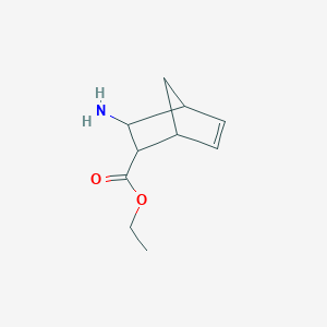 molecular formula C10H15NO2 B1149048 Ethyl 3-aminobicyclo[2.2.1]hept-5-ene-2-carboxylate CAS No. 105786-34-3