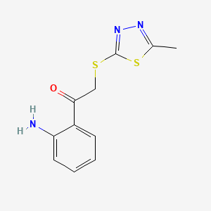 1-(2-Aminophenyl)-2-[(5-methyl-1,3,4-thiadiazol-2-yl)sulfanyl]ethanone