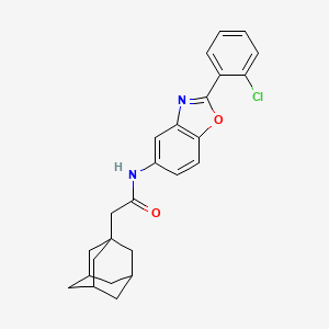 2-(Adamantan-1-YL)-N-[2-(2-chlorophenyl)-1,3-benzoxazol-5-YL]acetamide