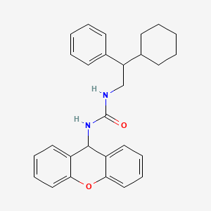 1-(2-cyclohexyl-2-phenylethyl)-3-(9H-xanthen-9-yl)urea