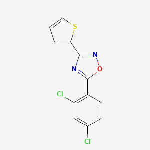 5-(2,4-Dichlorophenyl)-3-(thiophen-2-yl)-1,2,4-oxadiazole