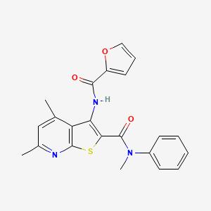 3-[(furan-2-ylcarbonyl)amino]-N,4,6-trimethyl-N-phenylthieno[2,3-b]pyridine-2-carboxamide