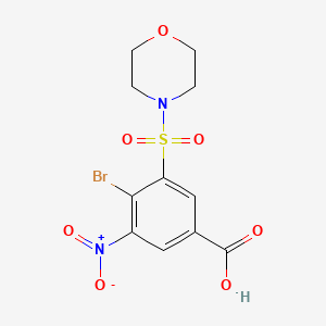 4-Bromo-3-(morpholin-4-ylsulfonyl)-5-nitrobenzoic acid