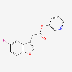 Pyridin-3-yl (5-fluoro-1-benzofuran-3-yl)acetate