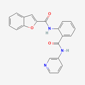 N-[2-(pyridin-3-ylcarbamoyl)phenyl]-1-benzofuran-2-carboxamide