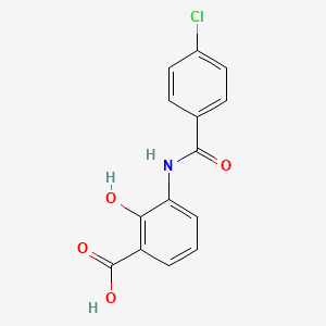 3-(4-Chlorobenzamido)-2-hydroxybenzoic acid