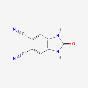 1H-1,3-Benzimidazole-5,6-dicarbonitrile, 2,3-dihydro-2-oxo-