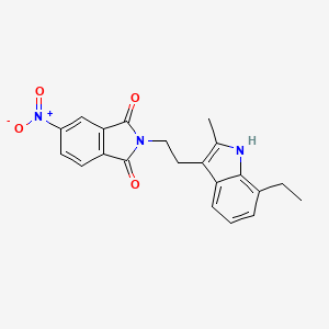 2-[2-(7-ethyl-2-methyl-1H-indol-3-yl)ethyl]-5-nitro-1H-isoindole-1,3(2H)-dione