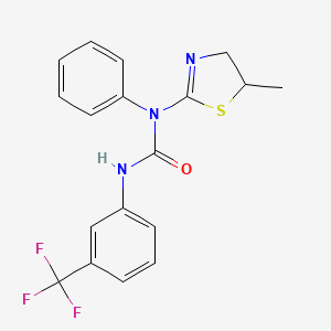 1-(5-Methyl-4,5-dihydro-1,3-thiazol-2-yl)-1-phenyl-3-[3-(trifluoromethyl)phenyl]urea