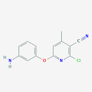 6-(3-Aminophenoxy)-2-chloro-4-methylpyridine-3-carbonitrile