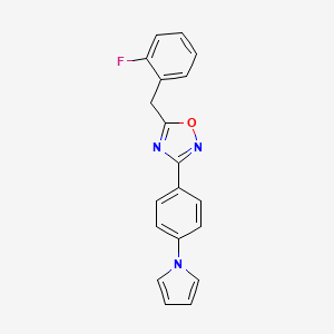 [1,2,4]Oxadiazole, 5-(2-fluorobenzyl)-3-(4-pyrrol-1-ylphenyl)-