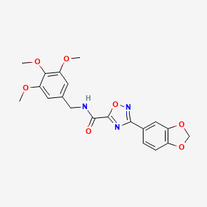 3-(1,3-benzodioxol-5-yl)-N-(3,4,5-trimethoxybenzyl)-1,2,4-oxadiazole-5-carboxamide