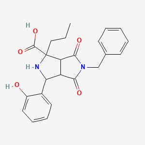 5-Benzyl-3-(2-hydroxyphenyl)-4,6-dioxo-1-propyloctahydropyrrolo[3,4-c]pyrrole-1-carboxylic acid