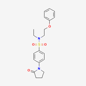 N-ethyl-4-(2-oxopyrrolidin-1-yl)-N-(2-phenoxyethyl)benzenesulfonamide