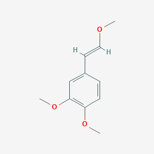 molecular formula C11H14O3 B1149095 Benzene, 1,2-dimethoxy-4-(2-methoxyethenyl)- CAS No. 159730-37-7