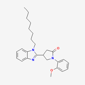 1-(2-methoxyphenyl)-4-(1-octyl-1H-benzimidazol-2-yl)pyrrolidin-2-one