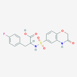 4-fluoro-N-[(3-oxo-3,4-dihydro-2H-1,4-benzoxazin-6-yl)sulfonyl]phenylalanine