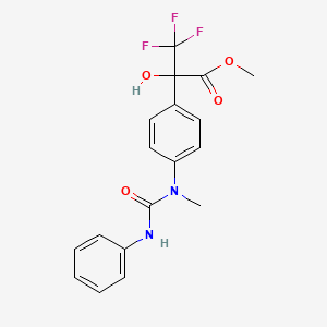 Methyl 3,3,3-trifluoro-2-hydroxy-2-{4-[methyl(phenylcarbamoyl)amino]phenyl}propanoate