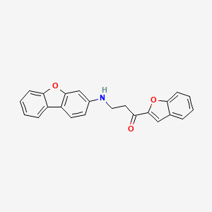 1-(1-Benzofuran-2-yl)-3-(dibenzo[b,d]furan-3-ylamino)-1-propanone