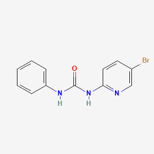 molecular formula C12H10BrN3O B11491055 1-(5-Bromopyridin-2-yl)-3-phenylurea 