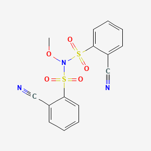 2-cyano-N-[(2-cyanophenyl)sulfonyl]-N-methoxybenzenesulfonamide