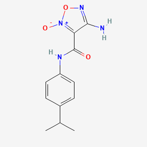 4-amino-N-[4-(propan-2-yl)phenyl]-1,2,5-oxadiazole-3-carboxamide 2-oxide