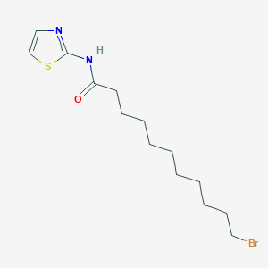 molecular formula C14H23BrN2OS B11491109 11-bromo-N-(1,3-thiazol-2-yl)undecanamide 