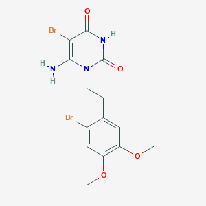 6-amino-5-bromo-1-[2-(2-bromo-4,5-dimethoxyphenyl)ethyl]pyrimidine-2,4(1H,3H)-dione