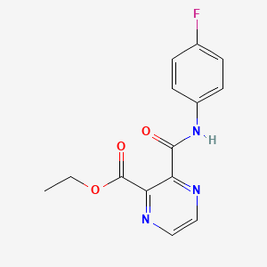 Ethyl 3-[(4-fluorophenyl)carbamoyl]pyrazine-2-carboxylate