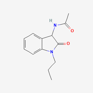 N-(2-oxo-1-propyl-2,3-dihydro-1H-indol-3-yl)acetamide