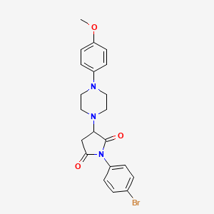 1-(4-Bromophenyl)-3-[4-(4-methoxyphenyl)piperazin-1-yl]pyrrolidine-2,5-dione