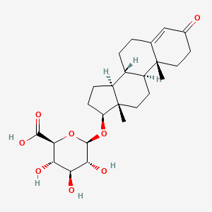 molecular formula C25H36O8 B1149121 Testosterone glucuronide CAS No. 16996-33-1