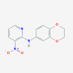 molecular formula C13H11N3O4 B11491321 N-(2,3-dihydro-1,4-benzodioxin-6-yl)-3-nitropyridin-2-amine CAS No. 61963-63-1