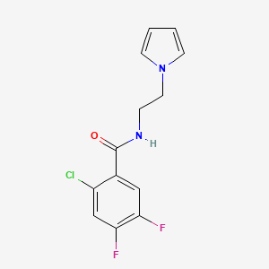 2-chloro-4,5-difluoro-N-[2-(1H-pyrrol-1-yl)ethyl]benzamide