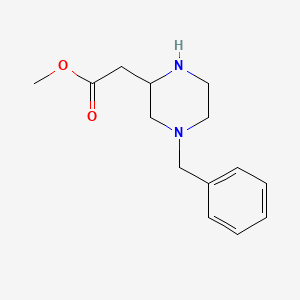 2-Piperazineacetic acid, 4-(phenylmethyl)-, methyl ester